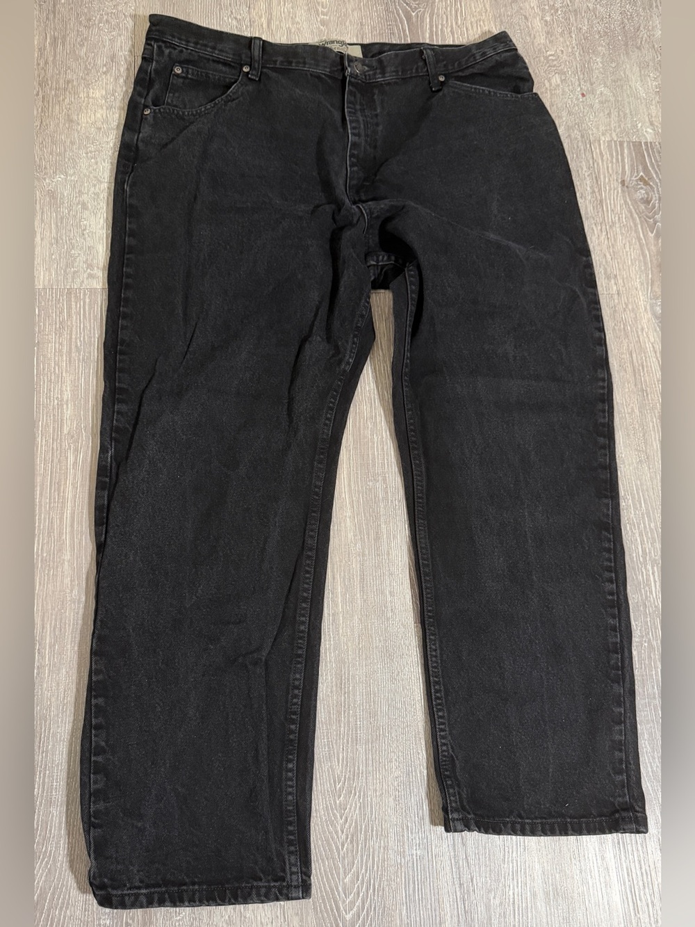 Men's Wrangler Black Regular Fit Jeans Size 40